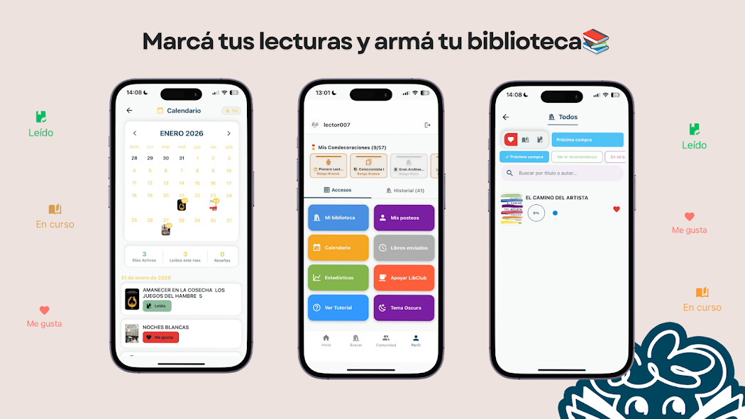 LibClub Captura Comunidad y Reseñas